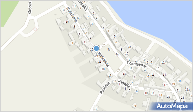 Pszczew, Rynek, 23, mapa Pszczew