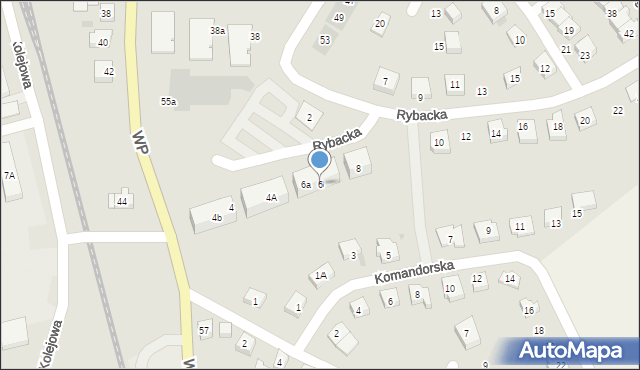 Puck, Rybacka, 6, mapa Puck