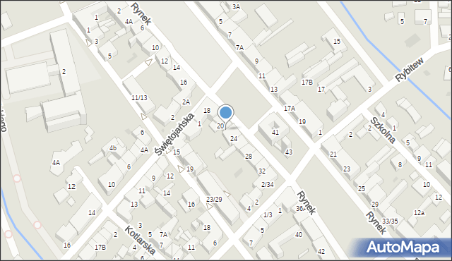 Pułtusk, Rynek, 22, mapa Pułtusk