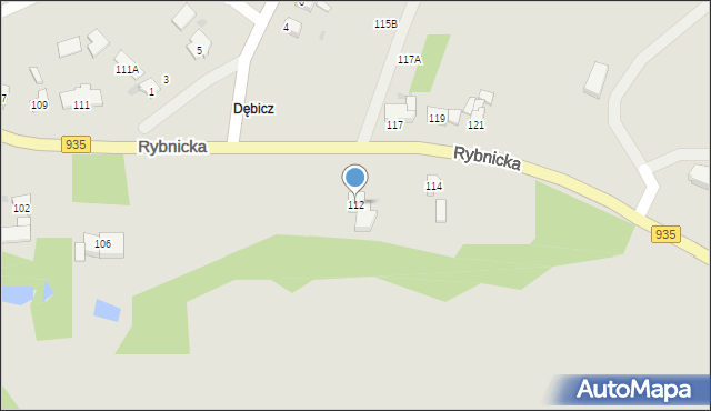 Racibórz, Rybnicka, 112, mapa Racibórz