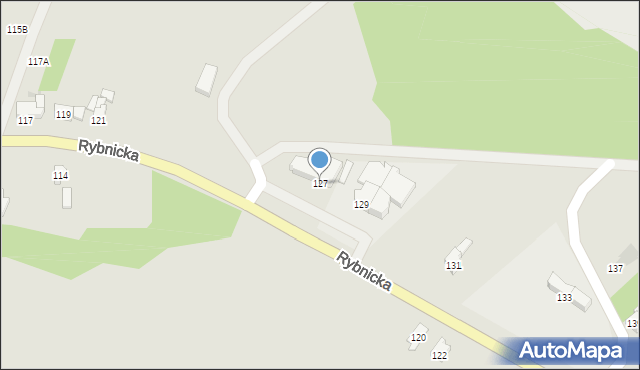 Racibórz, Rybnicka, 127, mapa Racibórz