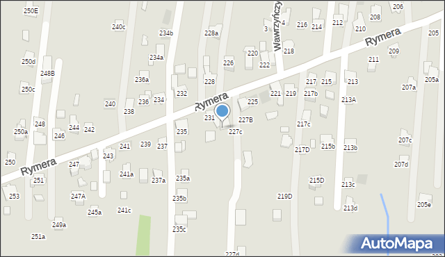 Radlin, Rymera Józefa, 229, mapa Radlin