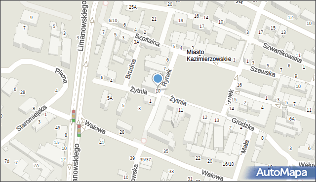 Radom, Rynek, 10, mapa Radomia