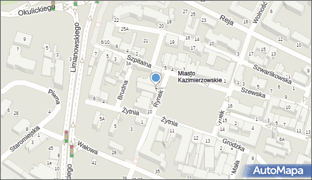 Radom, Rynek, 7, mapa Radomia