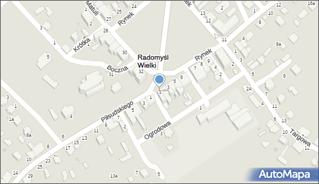 Radomyśl Wielki, Rynek, 1, mapa Radomyśl Wielki