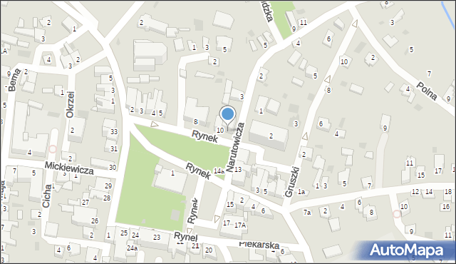 Radymno, Rynek, 12, mapa Radymno