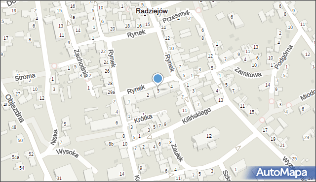 Radziejów, Rynek, 3, mapa Radziejów