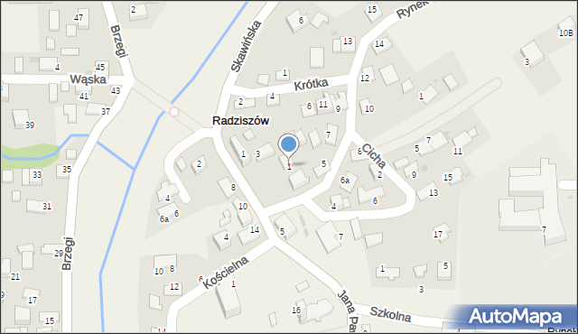 Radziszów, Rynek, 1, mapa Radziszów