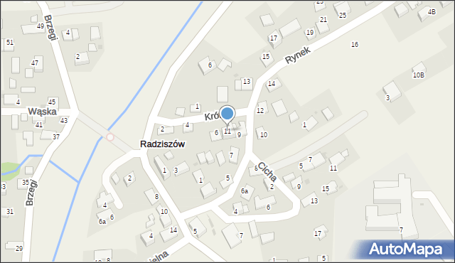 Radziszów, Rynek, 11, mapa Radziszów