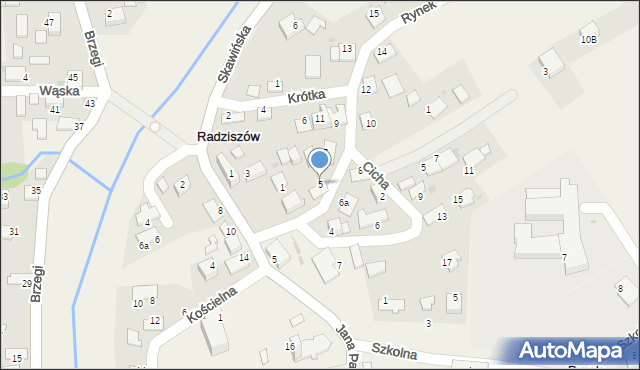 Radziszów, Rynek, 5, mapa Radziszów