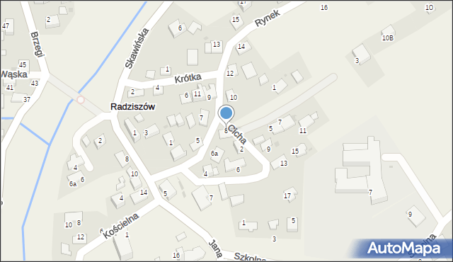 Radziszów, Rynek, 8, mapa Radziszów