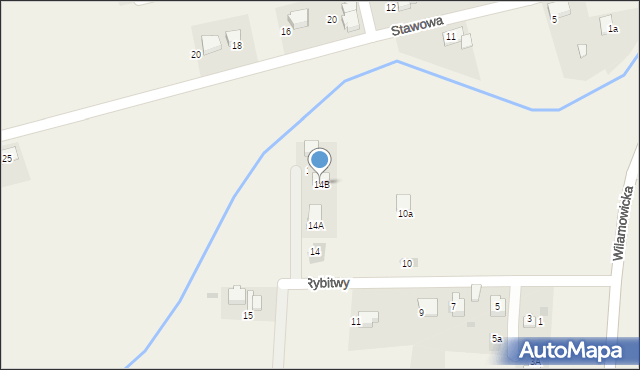 Rajsko, Rybitwy, 14B, mapa Rajsko