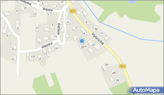 Raszczyce, Rybnicka, 16, mapa Raszczyce