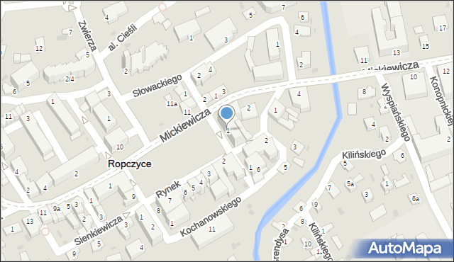 Ropczyce, Rynek, 1, mapa Ropczyce