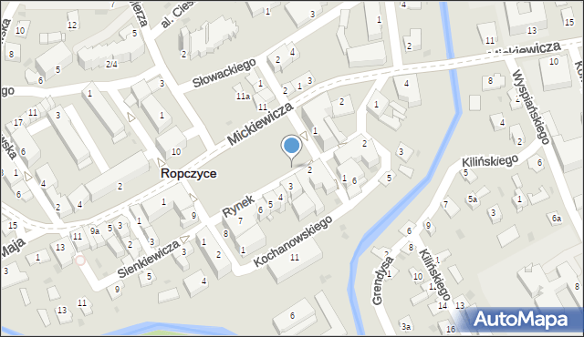 Ropczyce, Rynek, 13, mapa Ropczyce