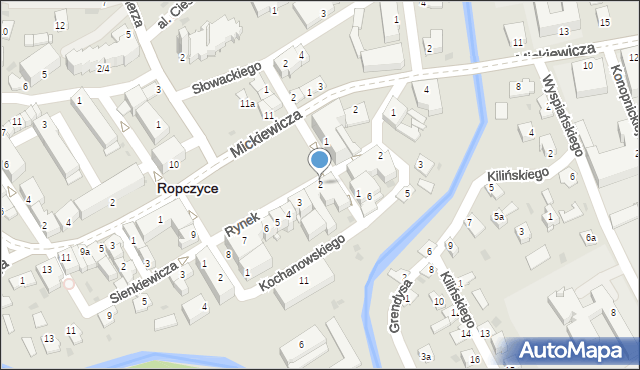 Ropczyce, Rynek, 2, mapa Ropczyce