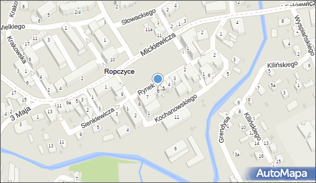 Ropczyce, Rynek, 6, mapa Ropczyce