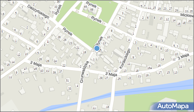 Rudnik nad Sanem, Rynek, 17, mapa Rudnik nad Sanem