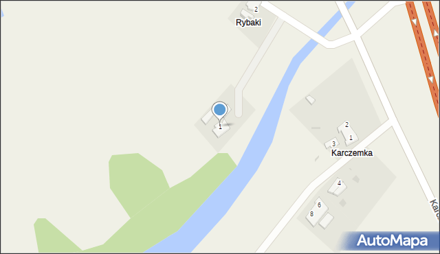 Rybaki, Rybaki, 1, mapa Rybaki