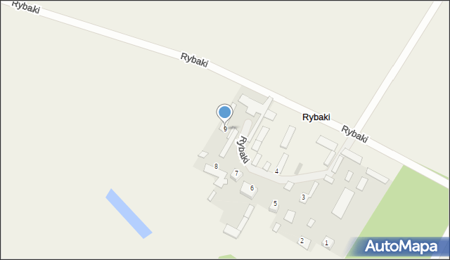 Rybaki, Rybaki, 9, mapa Rybaki