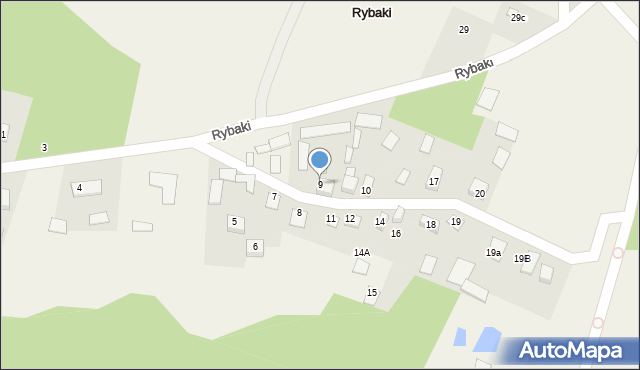 Rybaki, Rybaki, 9, mapa Rybaki