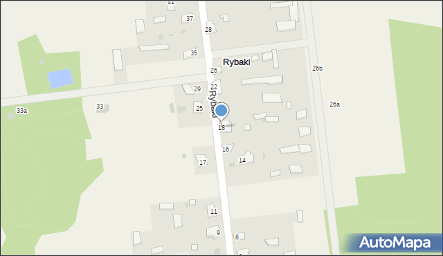 Rybaki, Rybaki, 18, mapa Rybaki