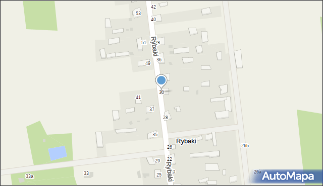 Rybaki, Rybaki, 30, mapa Rybaki