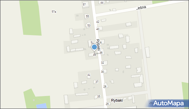 Rybaki, Rybaki, 49, mapa Rybaki