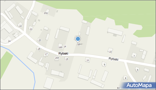 Rybaki, Rybaki, 13, mapa Rybaki