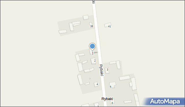 Rybaki, Rybaki, 1, mapa Rybaki