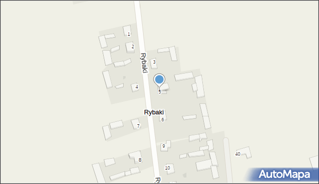 Rybaki, Rybaki, 5, mapa Rybaki