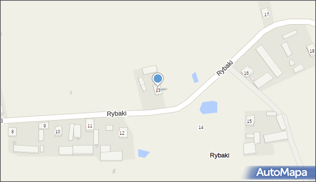 Rybaki, Rybaki, 13, mapa Rybaki
