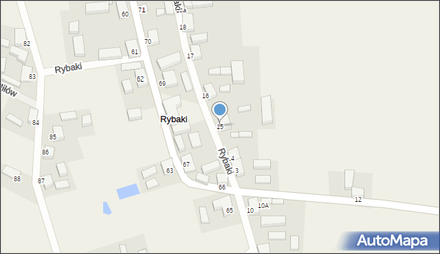 Rybaki, Rybaki, 15, mapa Rybaki