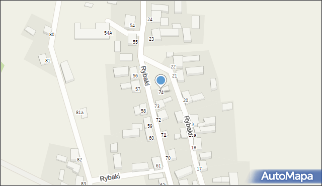 Rybaki, Rybaki, 74, mapa Rybaki