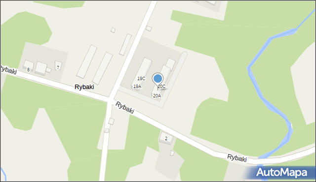 Rybaki, Rybaki, 20B, mapa Rybaki