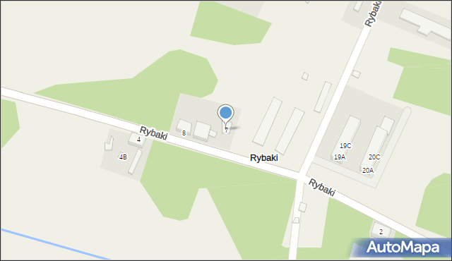 Rybaki, Rybaki, 7, mapa Rybaki