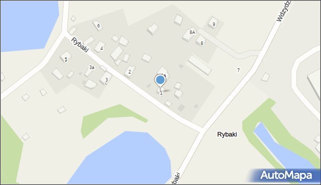 Rybaki, Rybaki, 1, mapa Rybaki