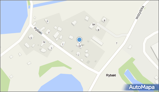 Rybaki, Rybaki, 1a, mapa Rybaki