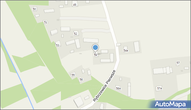 Rybczewice Pierwsze, Rybczewice Pierwsze, 54, mapa Rybczewice Pierwsze