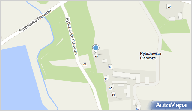 Rybczewice Pierwsze, Rybczewice Pierwsze, 62, mapa Rybczewice Pierwsze