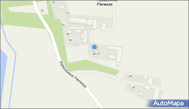 Rybczewice Pierwsze, Rybczewice Pierwsze, 67, mapa Rybczewice Pierwsze