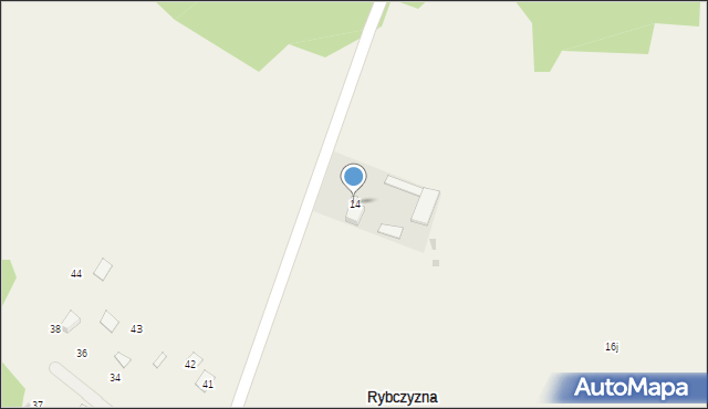 Rybczyzna, Rybczyzna, 14, mapa Rybczyzna