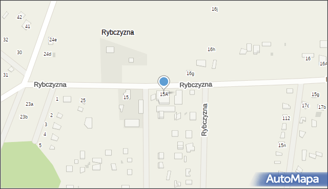 Rybczyzna, Rybczyzna, 15A, mapa Rybczyzna