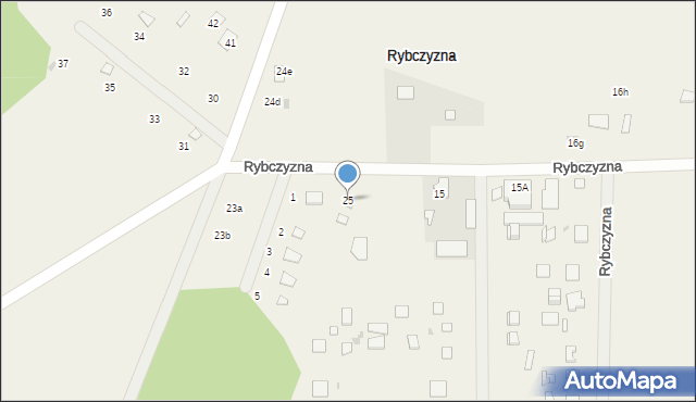 Rybczyzna, Rybczyzna, 25, mapa Rybczyzna