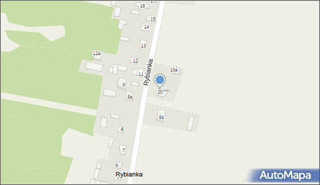 Rybianka, Rybianka, 10, mapa Rybianka