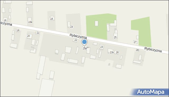 Rybiczyzna, Rybiczyzna, 23a, mapa Rybiczyzna