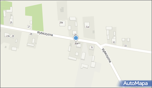 Rybiczyzna, Rybiczyzna, 30A, mapa Rybiczyzna