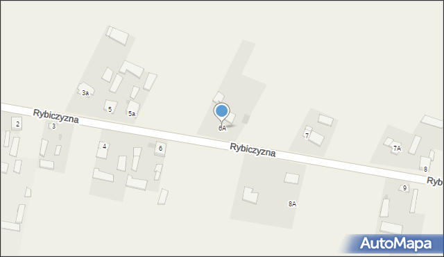 Rybiczyzna, Rybiczyzna, 6A, mapa Rybiczyzna