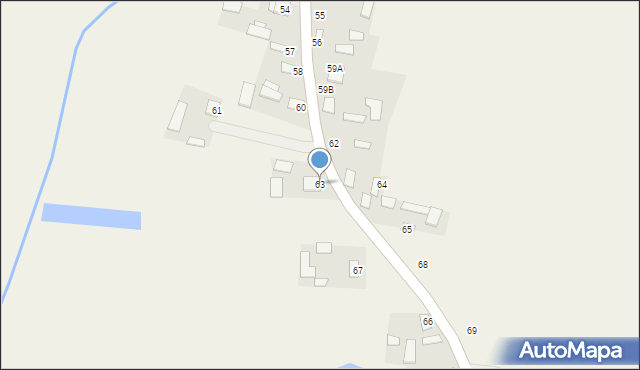 Rybie, Rybie, 63, mapa Rybie