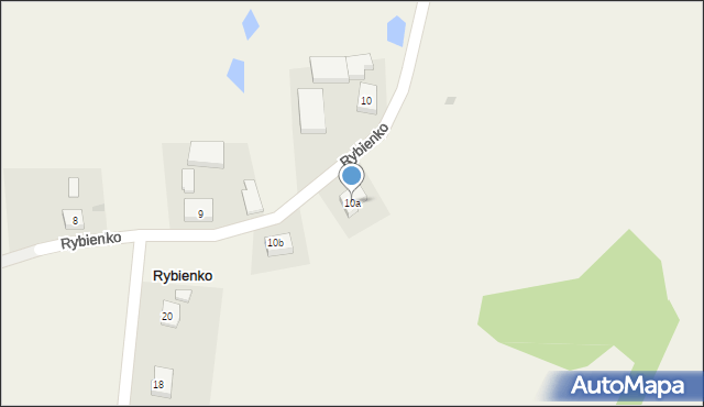 Rybienko, Rybienko, 10a, mapa Rybienko